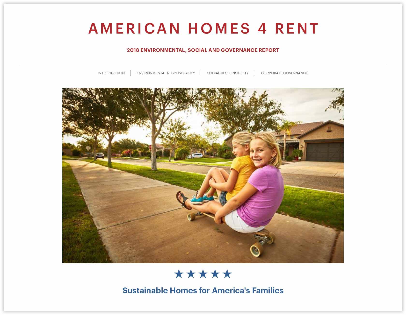 American Homes 4 Rent Our Work Baker Brand