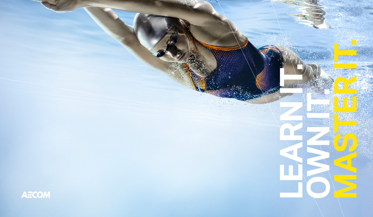 Learn it. Own it. Master it. Photo of swimmer