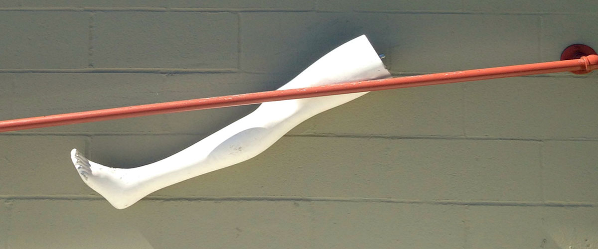 Brand missing key driver image of mannequin leg