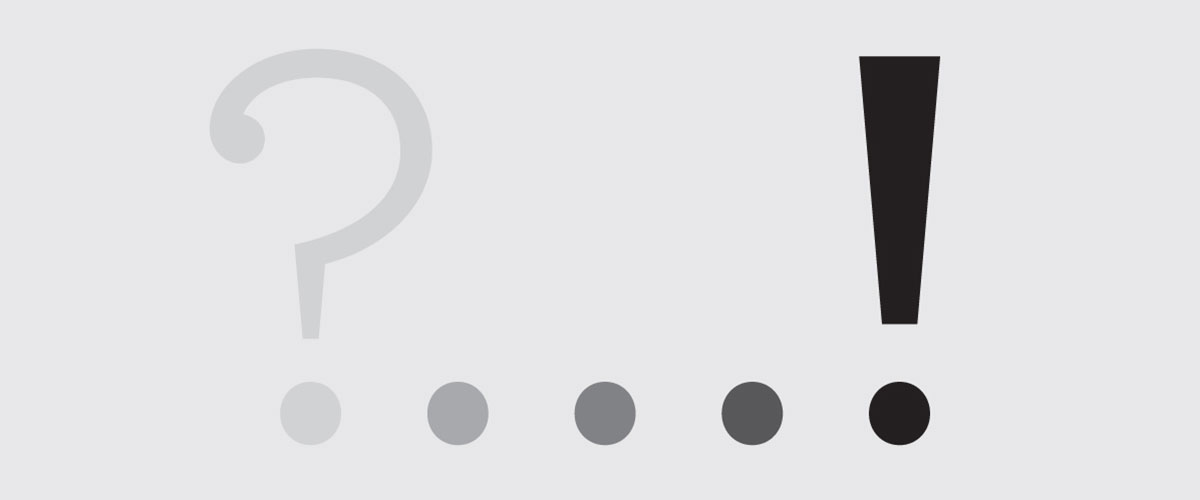 Question mark, ellipsis, exclamation point graphic image